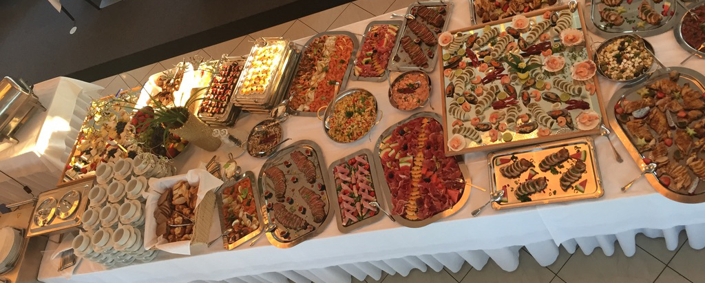 A table full of delecious food
